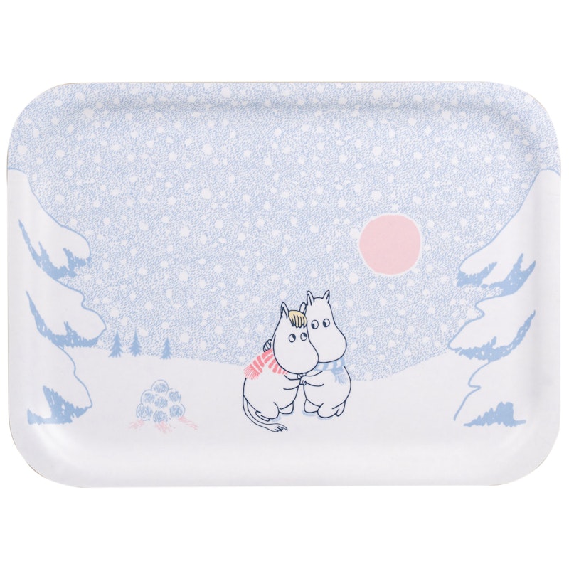 Moomin Tray 20x27 cm, Let It Snow