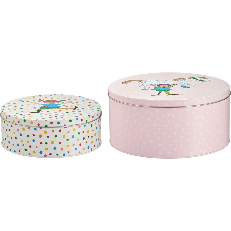 Pippi Tin Boxes Hoppsansa / Pippi and the Horse, 2-pack