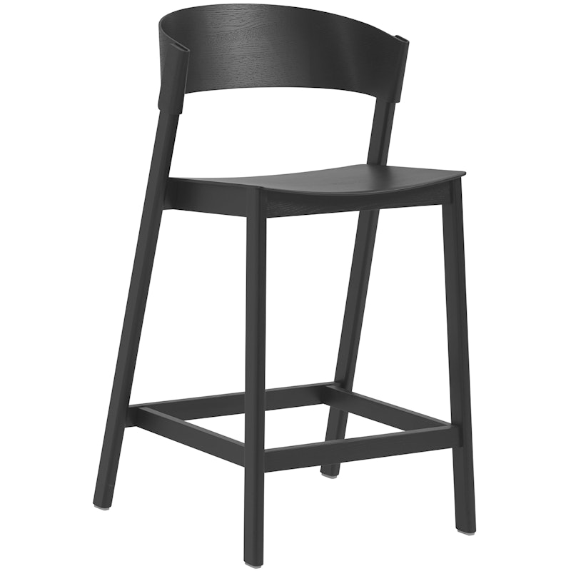 Cover Bar Chair With Backrest 65 cm, Black