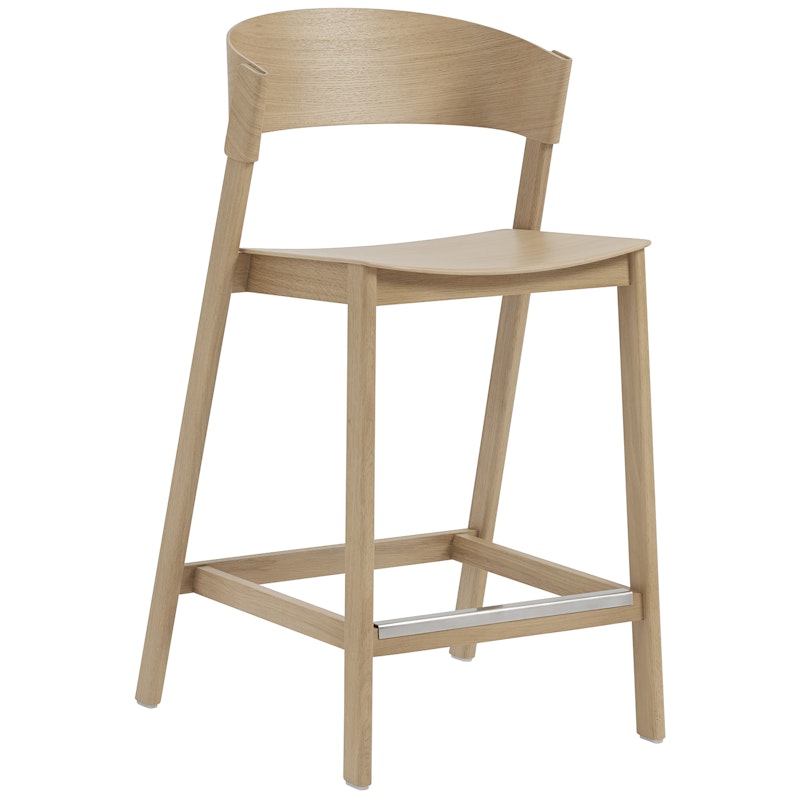 Cover Bar Chair With Backrest 65 cm, Oak