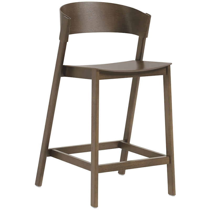 Cover Bar Chair With Backrest 65 cm, Dark Stained