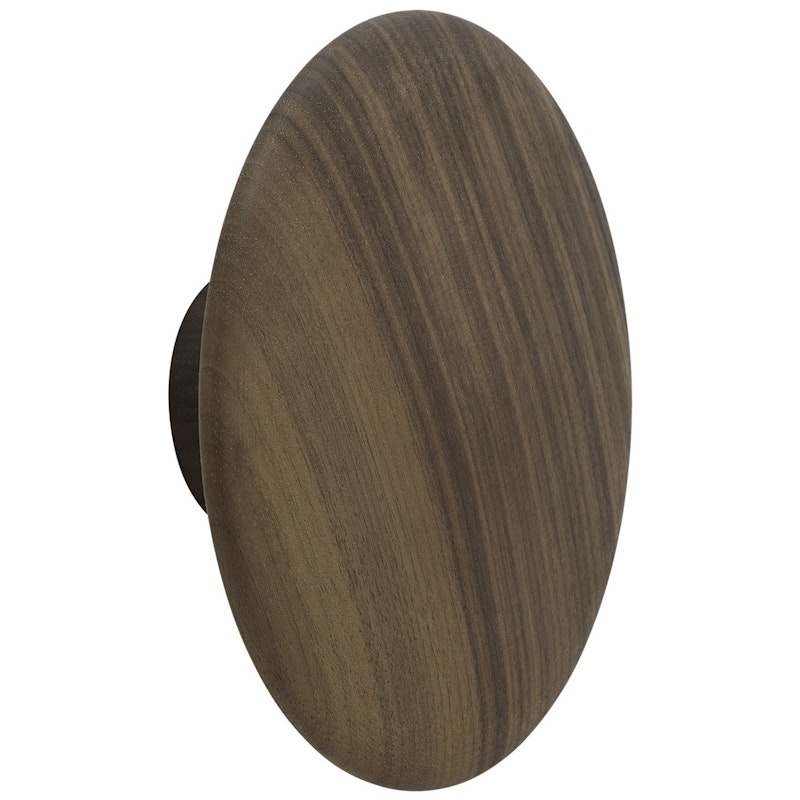 Dots Hook Wood Ø17 cm, Walnut