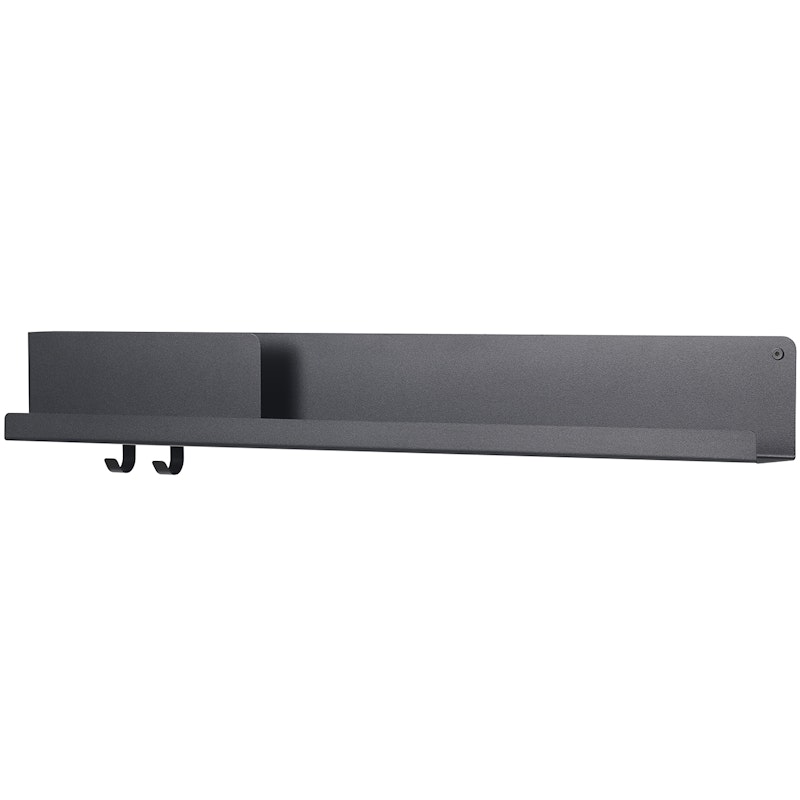 Folded Shelf 22x96 cm, Black