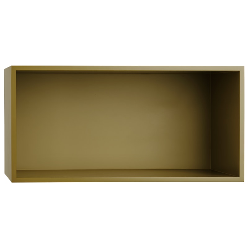Mini Stacked Shelf L, Brown Green