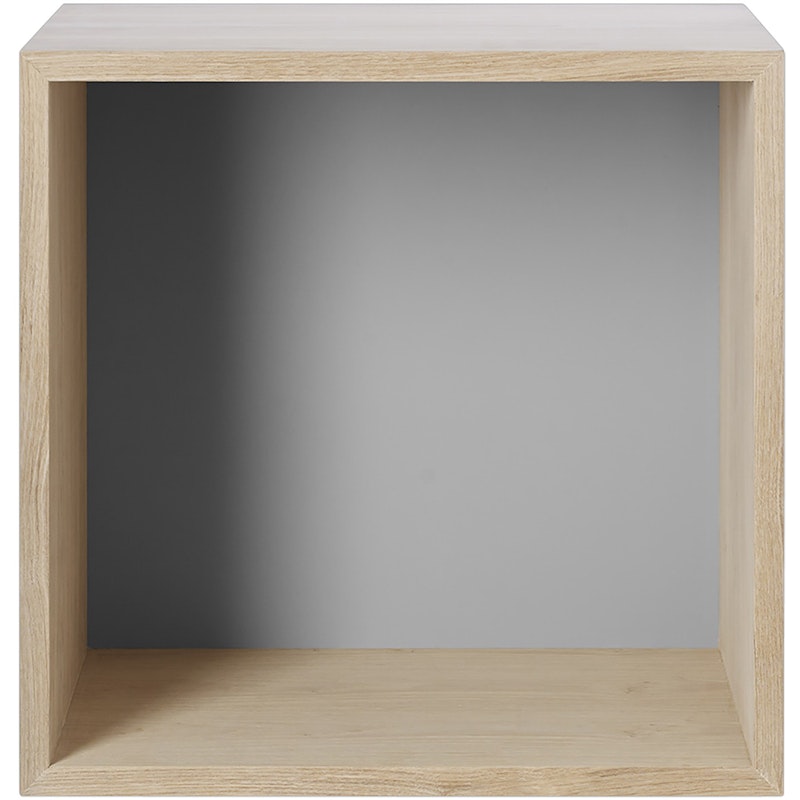 Mini Stacked Shelf, Oak / Light Grey