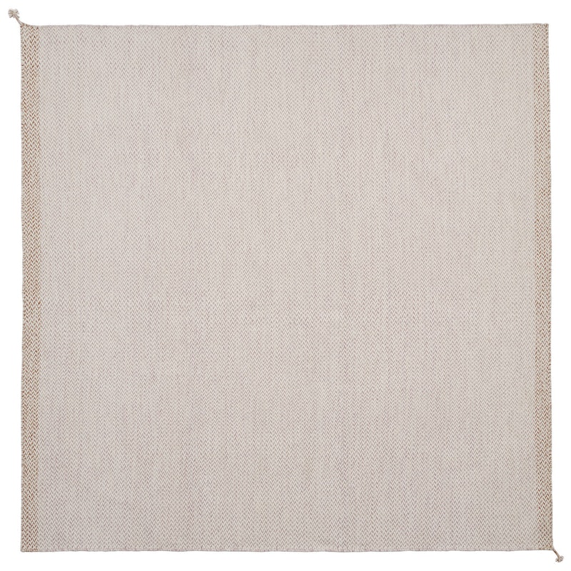 Ply Wool Rug 240x240 cm, Light Rose