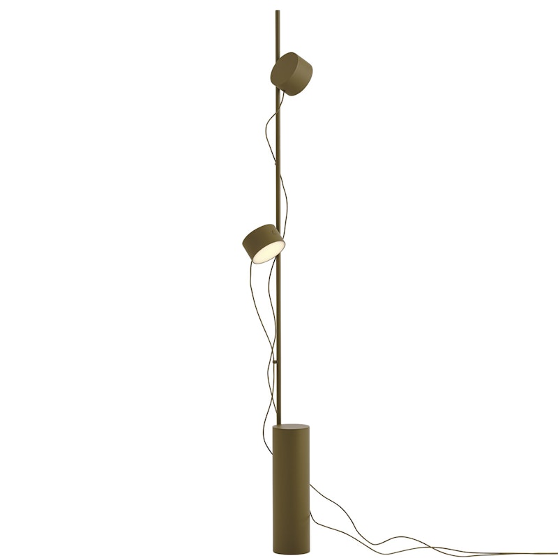 Post Floor Lamp, Brown Green