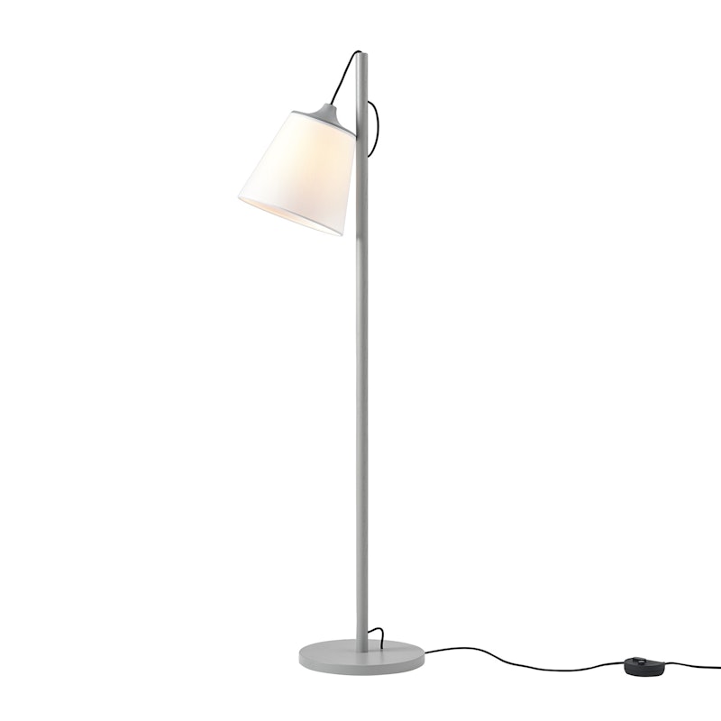 Pull Floor Lamp, White / Grey