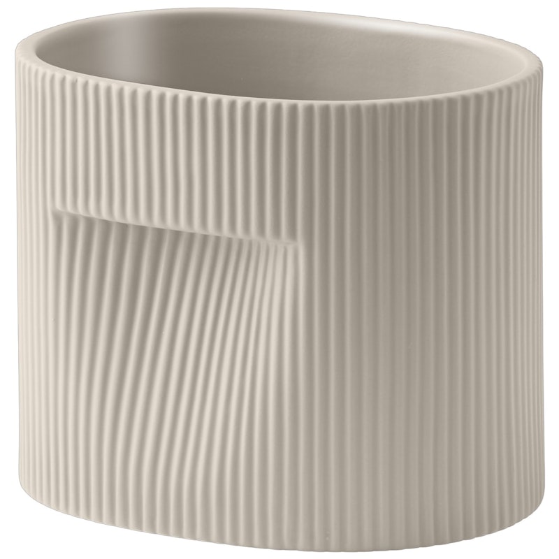 Ridge Planter 15 cm, Beige