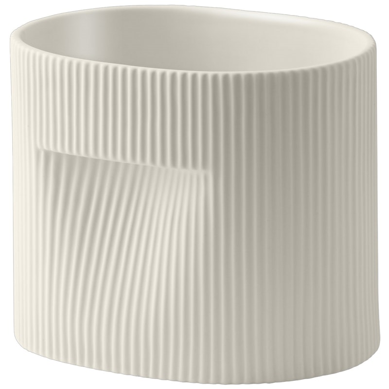 Ridge Planter 15 cm, Off-white