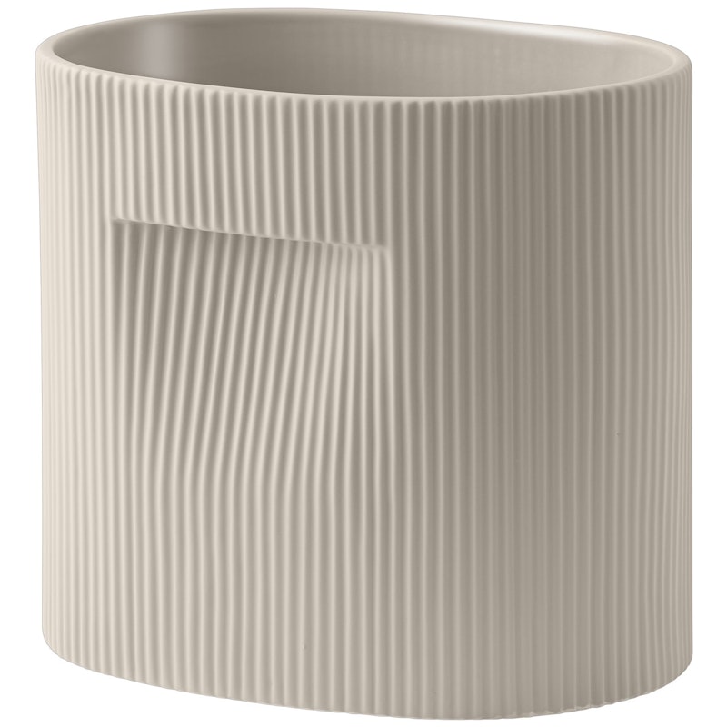 Ridge Planter 24 cm, Beige