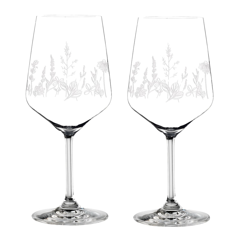 Tattoo Wine Glass 2-pack, White