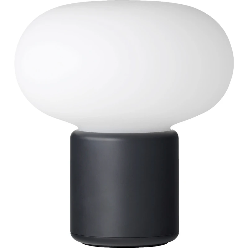 Karl-Johan Table Lamp Portable, Cold Black