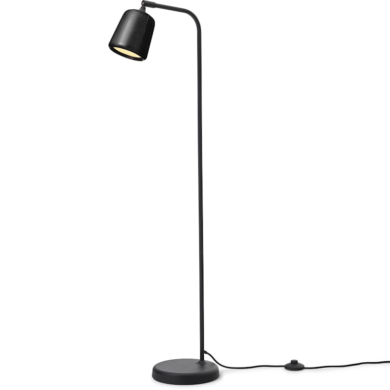 Material Floor Lamp, Black Marble