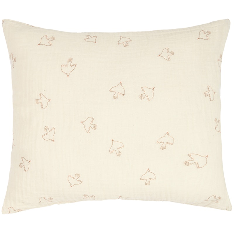 Wabi Sabi Pillowcase 60x60 cm, Brown Hoshi Birds