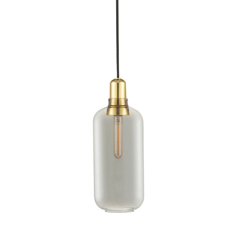 Amp Pendant Large, Smoke/Brass