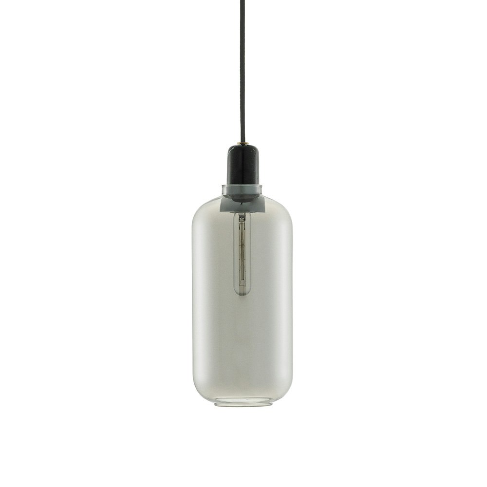 Normann Copenhagen Amp Pendant Lamp Smoke Black Large