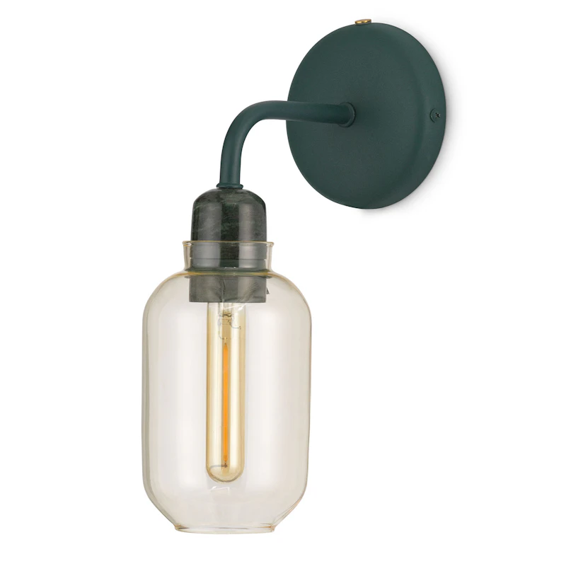 Amp Wall Lamp, Gold / Green