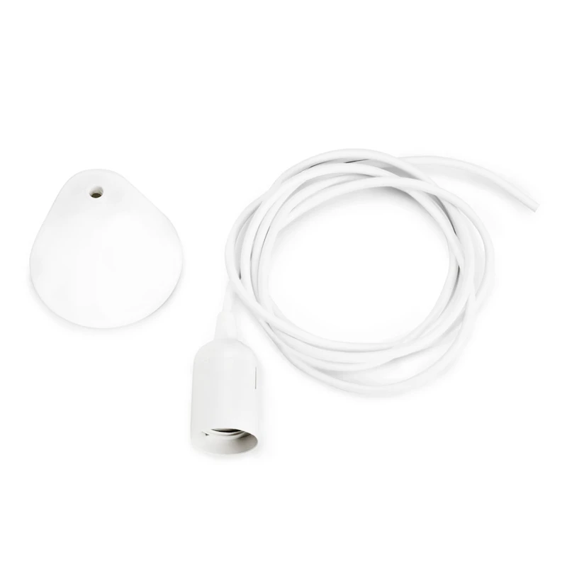Cord With Fitting & Canopy EU White2,5 m