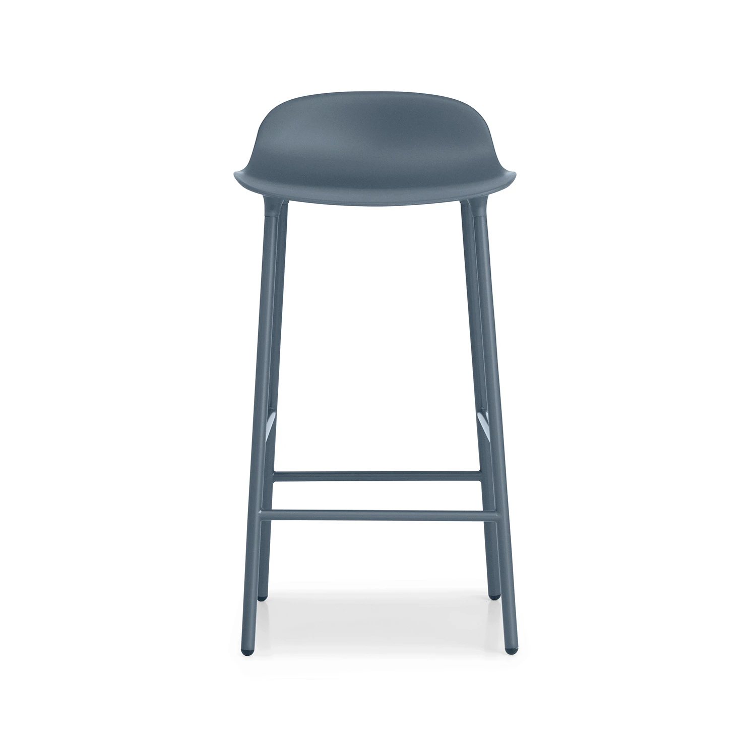 Form Bar Stool Steel Base, 65cm, Blue | RoyalDesign