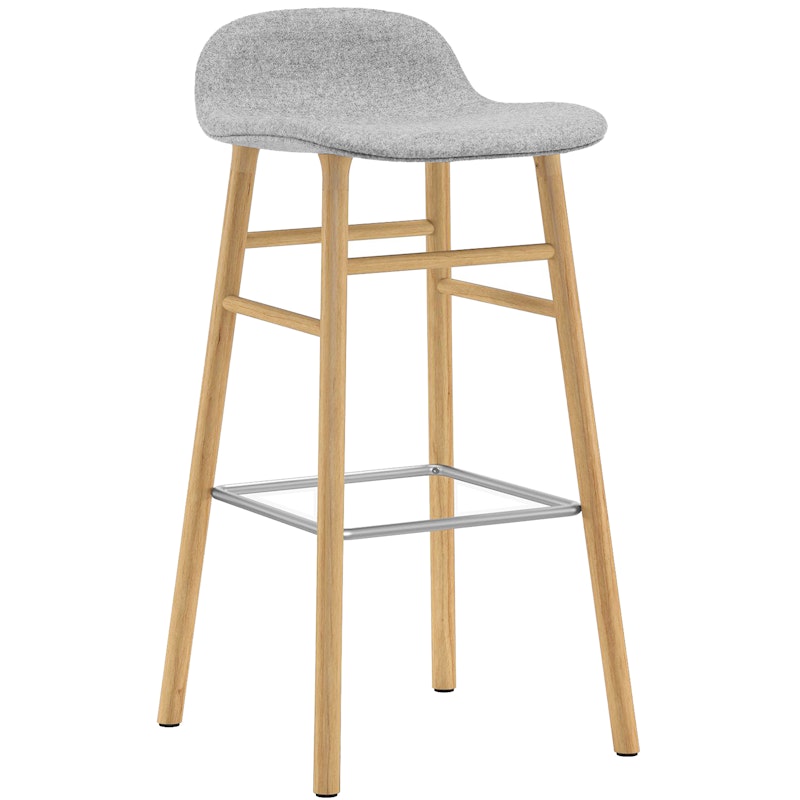 Form Bar Stool 75 cm, Grey / Oak