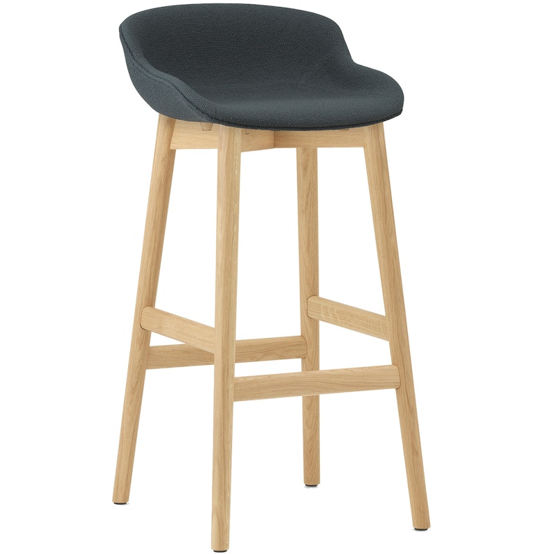 Hyg Bar Stool 75 cm, Dark Grey / Oak