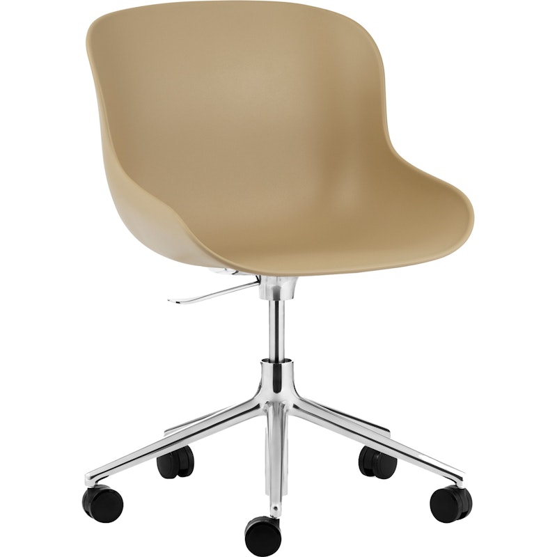 Hyg Swivel Chair 5W, Aluminium/Sand