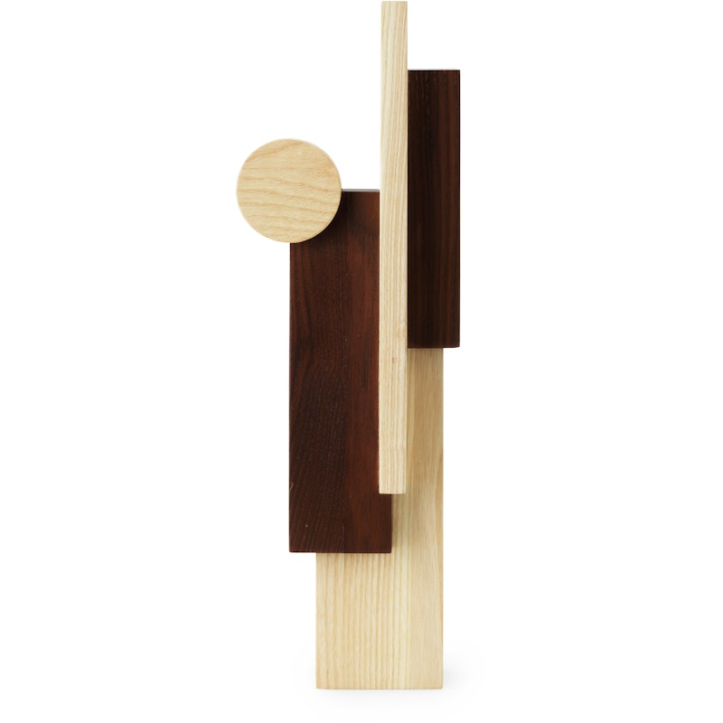 Join Sculpture Carbonised Ash 40 cm