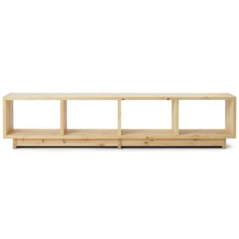 Fyr Bookcase Pinewood, Low