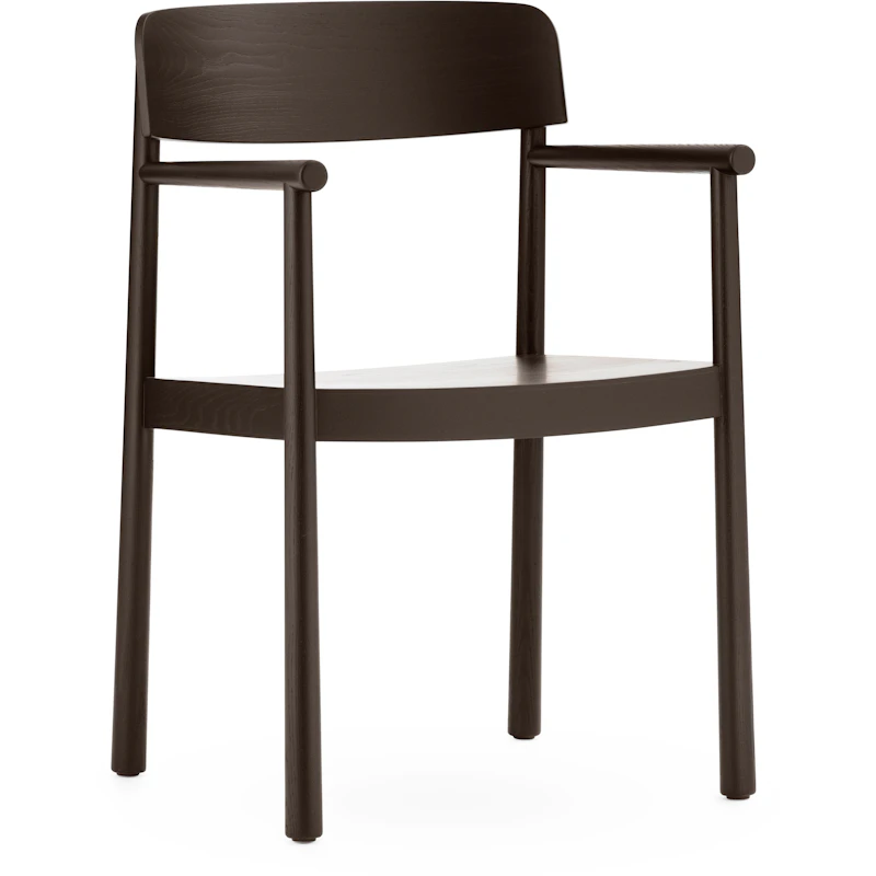 Timb Chair With Armrest, Brown