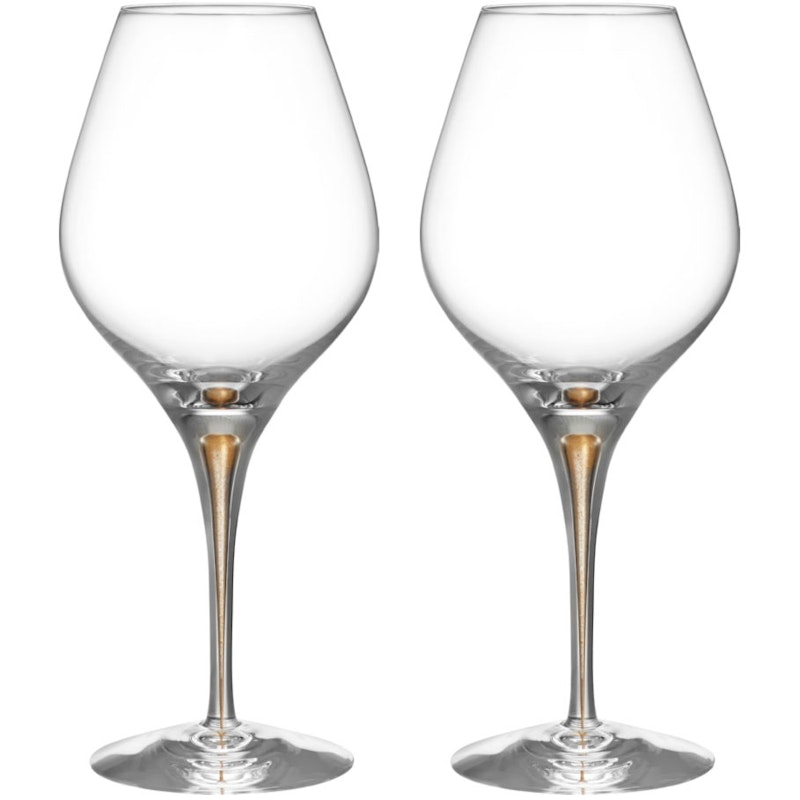 Intermezzo Wine Glass Aroma 2-pack 62 cl, Gold