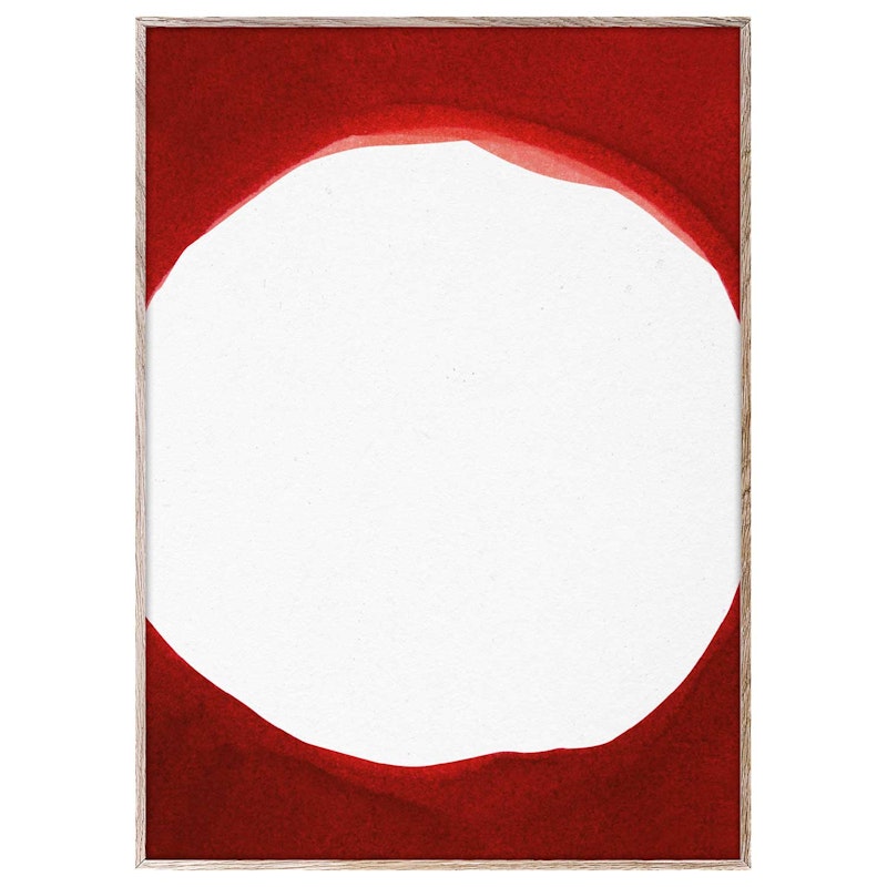 Ensō Red III Poster, 30x40 cm