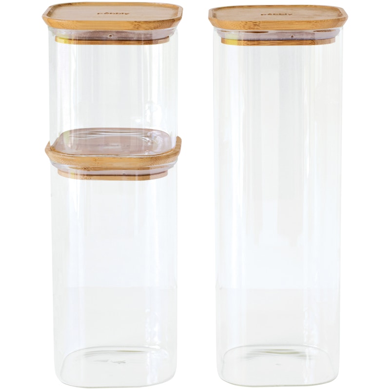 Glass Jars With Lid 3-pack, 80/140/220 cl
