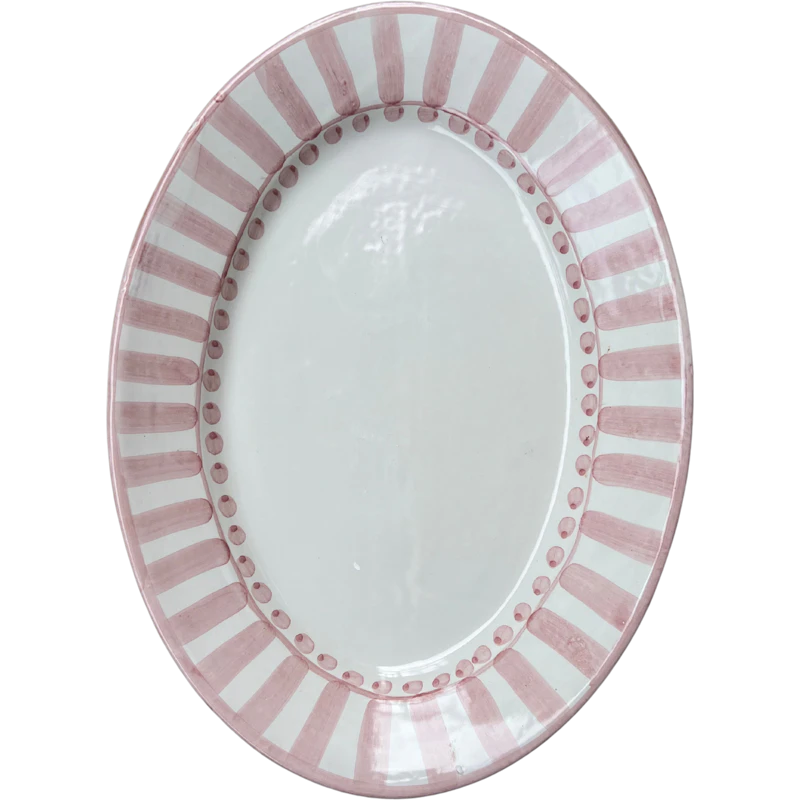 Riviera Serving Dish Oval 37 cm, Pink