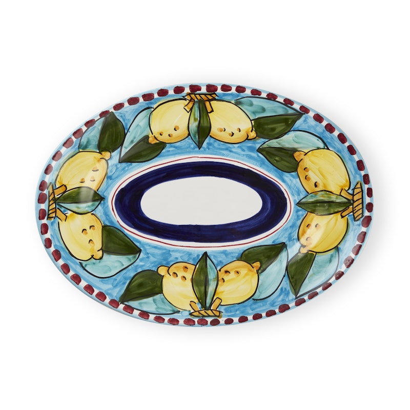 Sorrento Limone Serving Plate, 37 cm