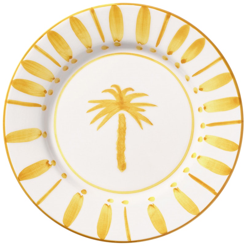 Cannes Side Plate 22 cm, Yellow