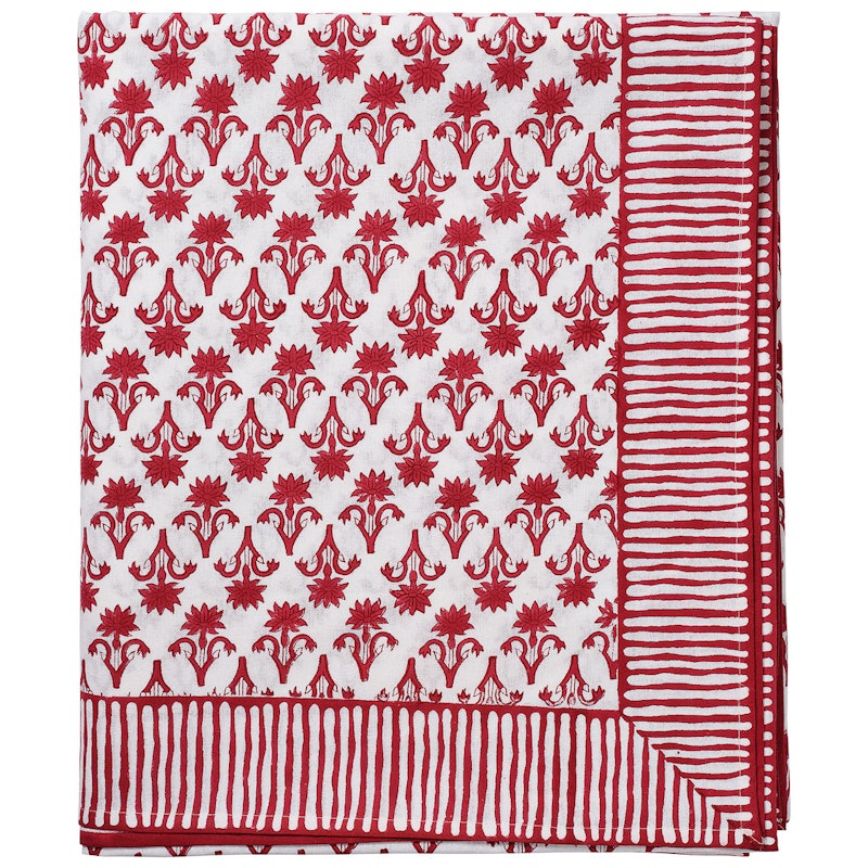 Lily Table Cloth 150x350 cm, Burgundy