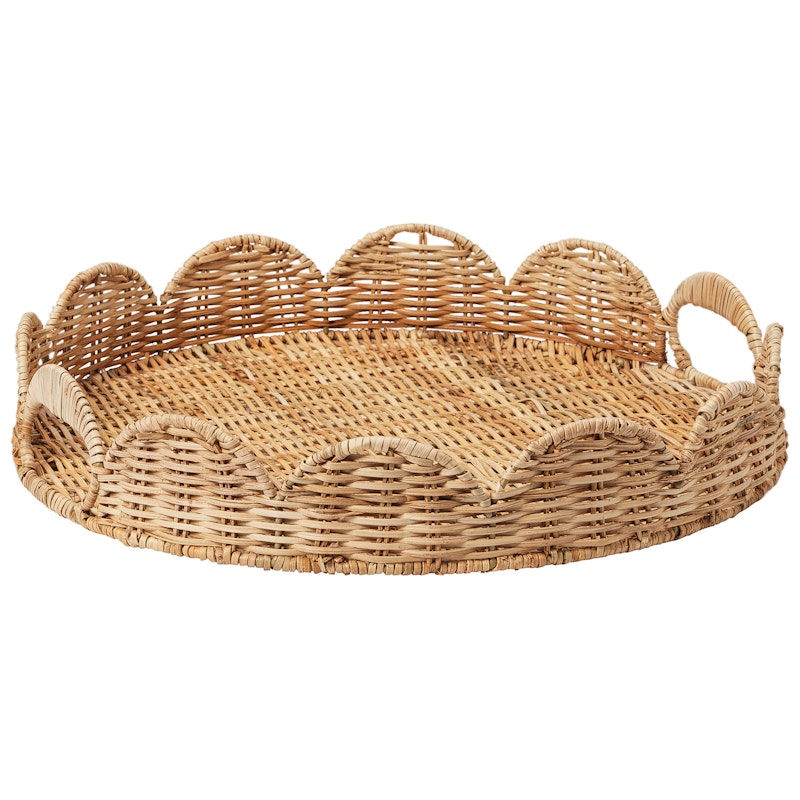 Scallop Tray Natural, 40 cm