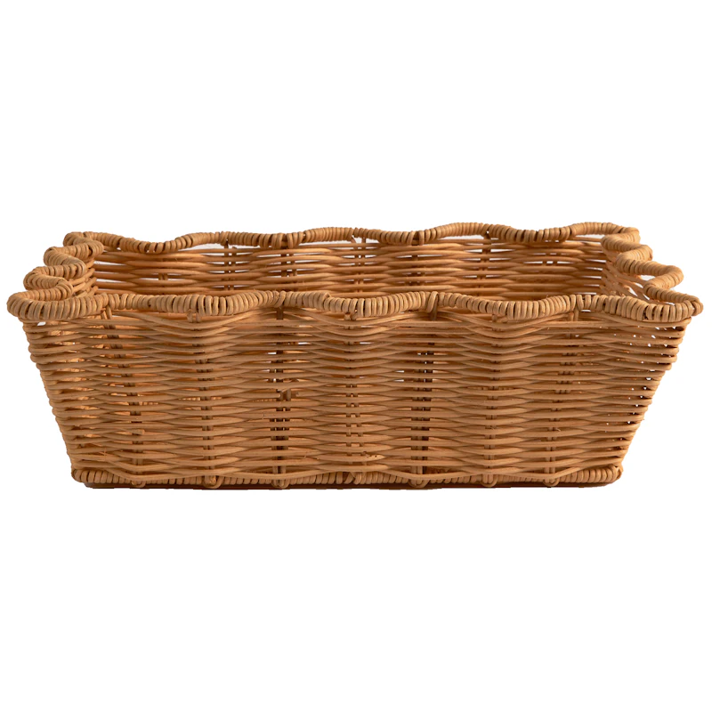 Scallop Basket 20x30 cm, Natural