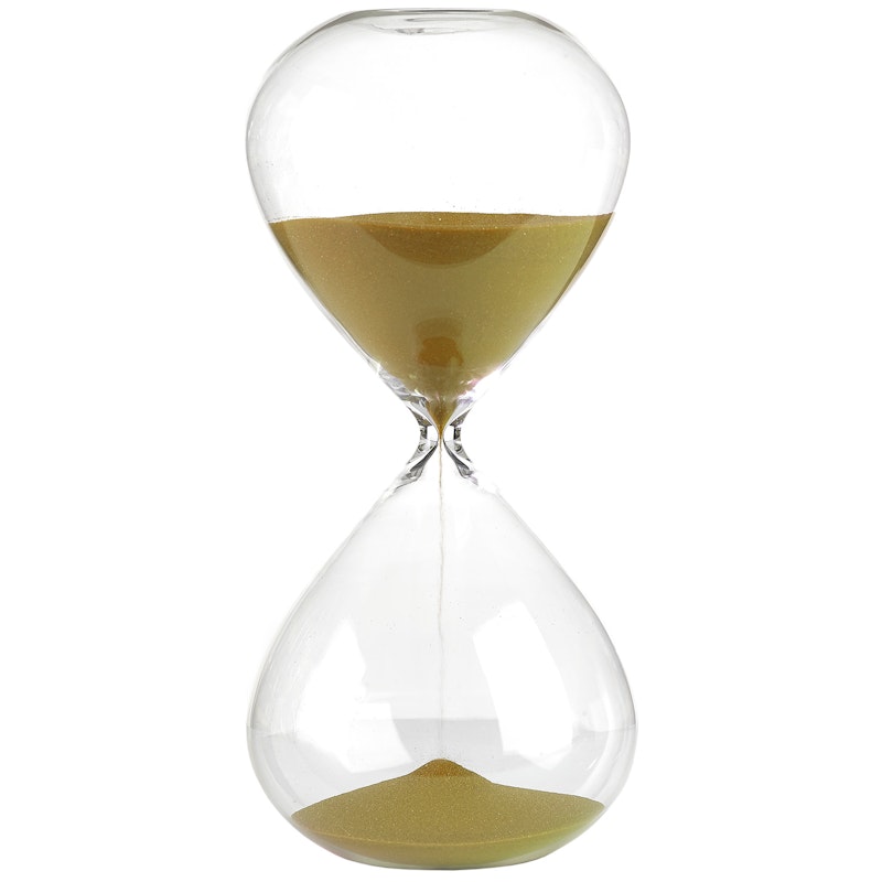 Ball Sandglass 30 cm, Gold