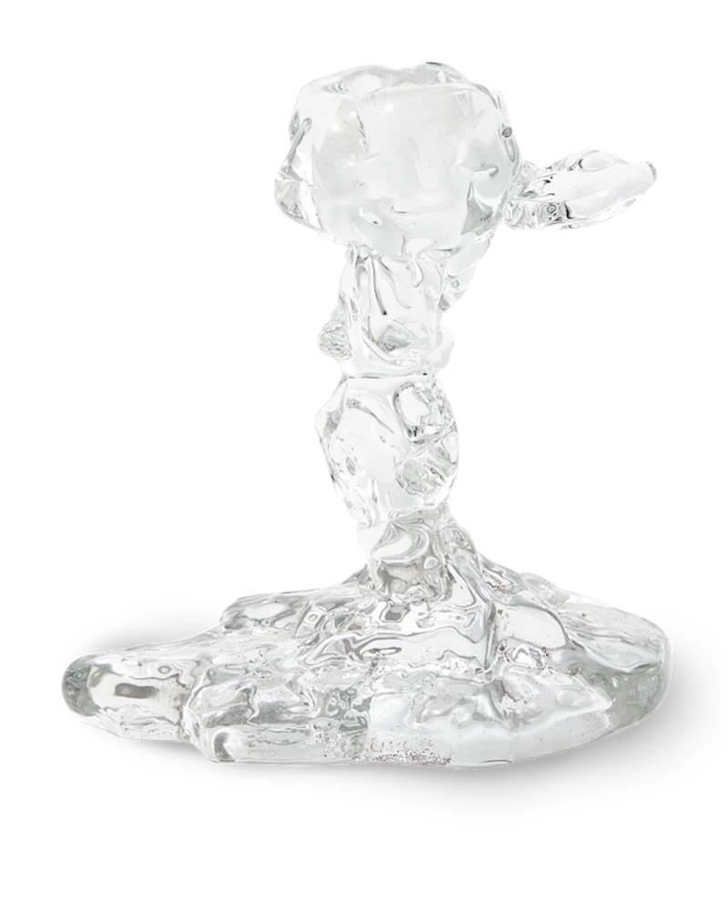 Drip Candle Holder Clear, S / 14 cm