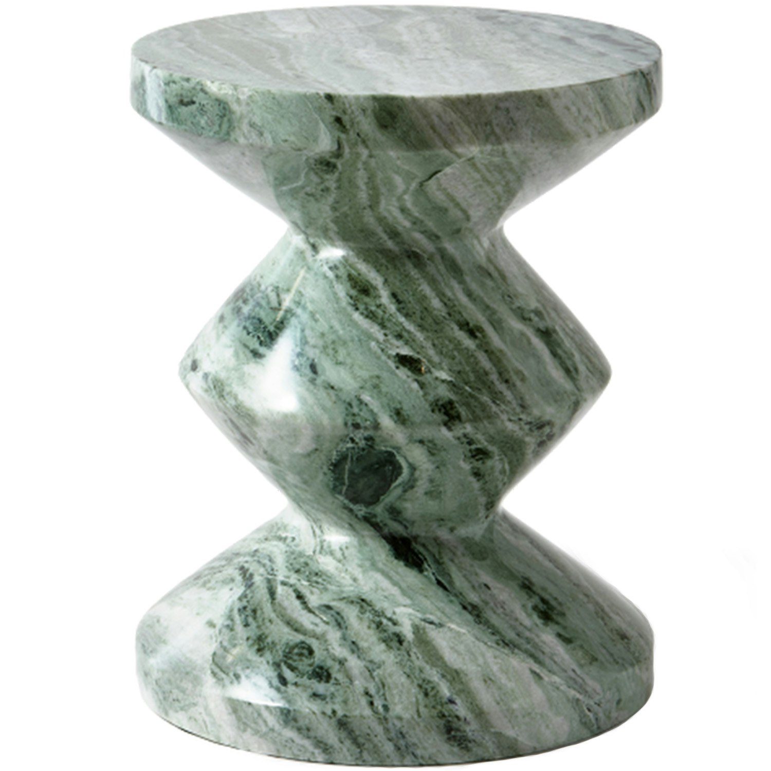 Zig Zag Stool, Dark Green from Polspotten | RoyalDesign