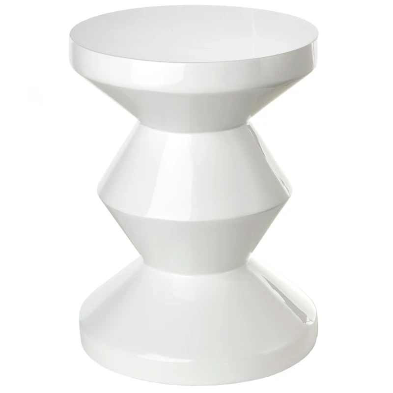 Zig Zag Stool, White