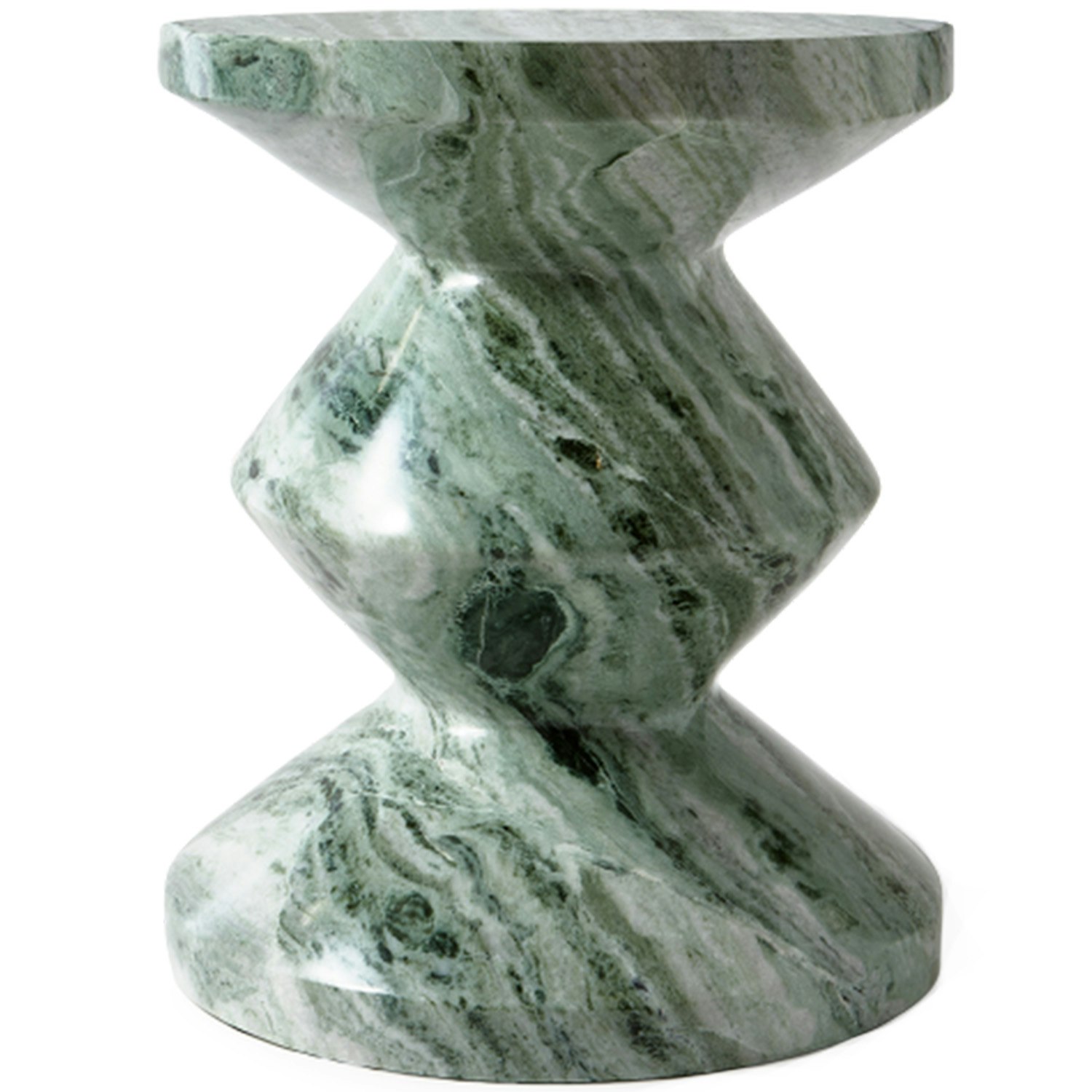 Zig Zag Stool, Dark Green from Polspotten | RoyalDesign