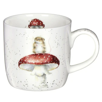 Tazza di lusso Royal Worcester Wrendale White Bone China What A Hoot, 275 ml