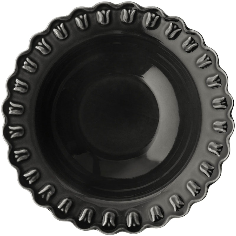 Tulipa Serving Bowl 30 cm, Almost Black