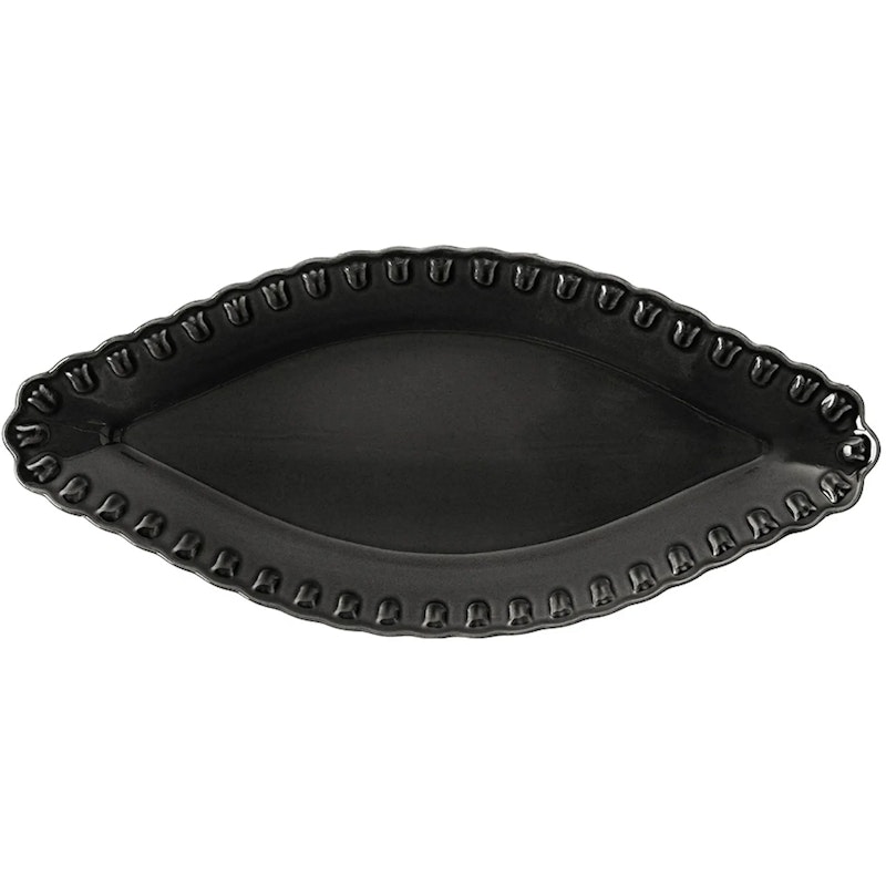 Tulipa Serving Dish 20x45 cm, Almost Black