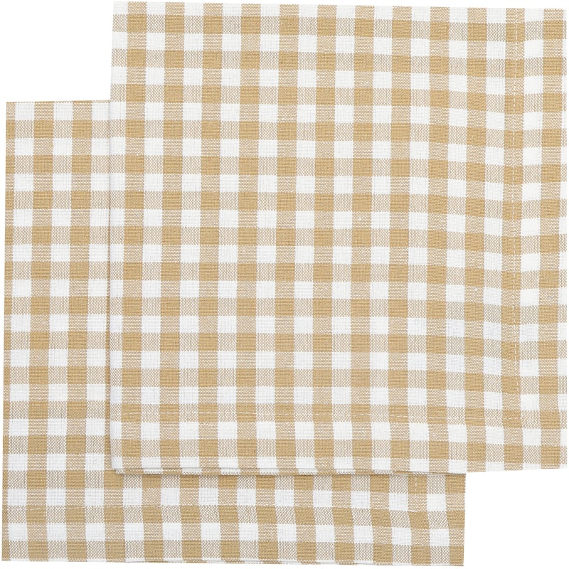 Bella Napkin 2-pack, Sand / White