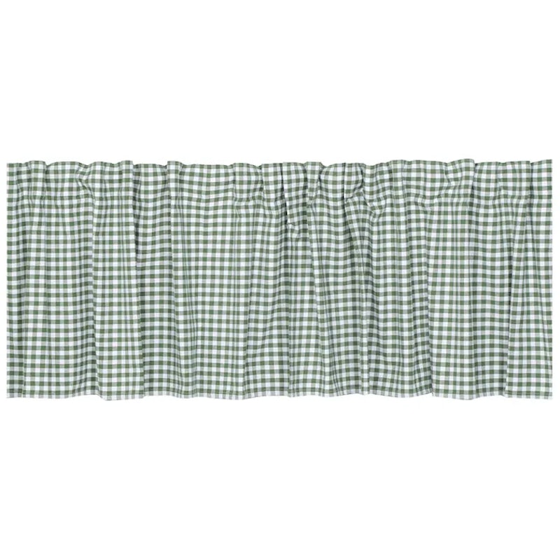 Curtain valance Bella 50x250cm green/white recycling multiband