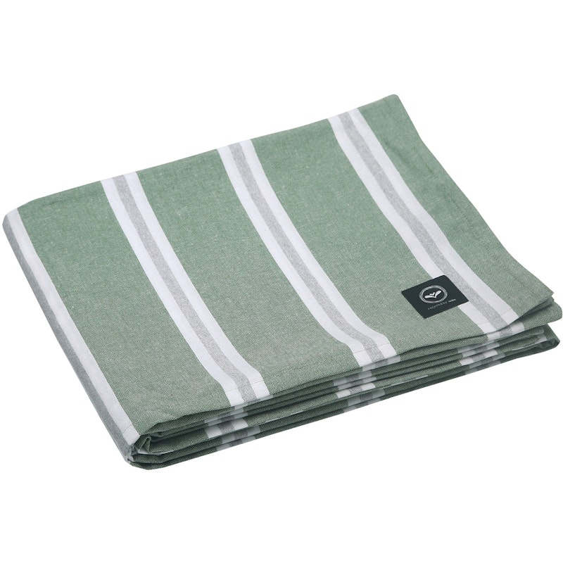 Svea Table Cloth 140x310 cm, Green / White / Grey